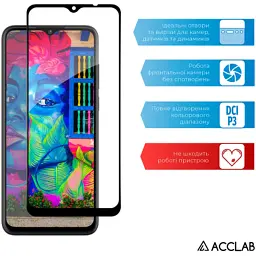 Скло захисне ACCLAB Full Glue ZTE Blade A53 Black (1283126583278) - мініатюра 5