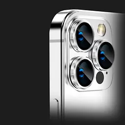 Захисне скло на камеру iLera FocusPro Lens для Apple iPhone 15 Pro/15 Pro Max White Titanium [iLFPGL05] [95071] - мініатюра 5