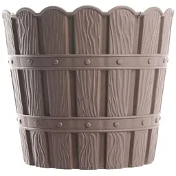 Горщик для квітів Violet House 1048 Bamboo Cappuccino з дренажем 7 л (1048 BAMBOO CAPPUCCINO 7 л.)