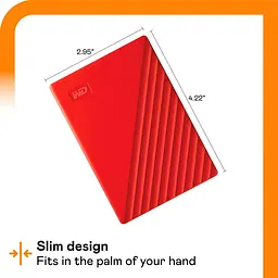 Зовнішній жорсткий диск Western Digital External WD My Passport 6TB USB 3.2 Red (WDBR9S0060BRD-WESN) - мініатюра 8
