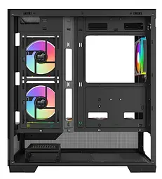 Корпус SAMA V43 без БЖ (V43-BKADA6X1-GL) Black - мініатюра 7