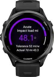 Смарт-годинник Garmin Forerunner 970 Carbon Gray DLC Titanium w. Black Case and Black/Translucent W. Band (010-02969-00/10) - мініатюра 7