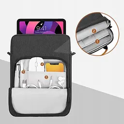Сумка на плече BeCover для планшета/ноутбука 9"-11" Black (711859) - мініатюра 4