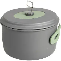 Набір посуду Bo-Camp Explorer XL Hard Anodized Grey/Green 4 предмети (2200249) - мініатюра 2