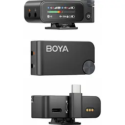 Мікрофонна радіосистема Boya BOYAMIC 2 Type-C with 2 TX + 1 RX + Charging Case [153345] - мініатюра 3