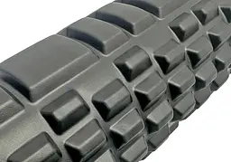 Масажний ролик EasyFit Grid Roller 45 см v.2.1 Чорний - мініатюра 3
