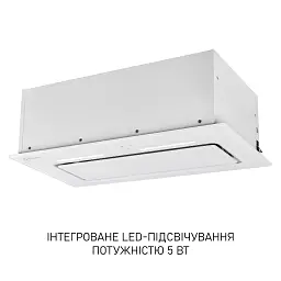 Витяжка повновбудована Minola HBI 6473 WH GLASS 800 LED Line - мініатюра 7