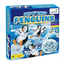 Настільна інтерактивна гра Ummi 707-36 Pop N Drop Penguins Game Blue - мініатюра 6