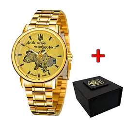 Чоловічий наручний годинник 022 Gold-Gold Mechanic Metall Не Забуду Дім Awarder acs0031861