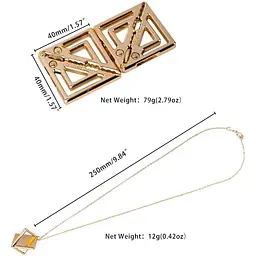 Затискачі для сосків з легкої підвіскою Lockink Adjustable Nipple Clamps With Light Pendant - Golden - мініатюра 8