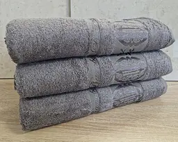 Набір турецьких бамбукових махрових рушників Zeron 3 штуки 70х140 Bamboo Grey - мініатюра 2