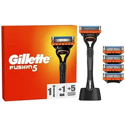 Бритва Gillette Fusion5 з 5 змінними картриджами + Підставка (8700216356794)