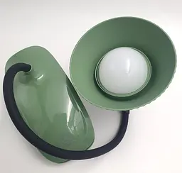 LED-лампа 4 W сенсорна світлодіодна гнучка 28 см настільна на прищіпці акумуляторна WinBoss YD03 зелена - мініатюра 8