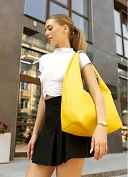 Жіноча сумка Sambag HOBO L жовто-блакитний 34 х 37 х 16 см (53300128)