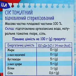Сік Добрий Ранок Томатний 1 л (913828) - мініатюра 3