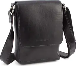 Чоловіча шкіряна сумка через плече GRANDE PELLE 20х15х5 см sum0022226