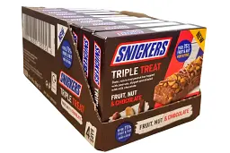 Шоколадні батончики Snickers Triple Treat 4х32 г - мініатюра 5