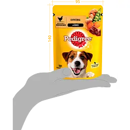 Корм для собак Pedigree з куркою та овочами в соусі 100 г - мініатюра 7