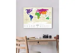 Скретч карта світу 1DEA.me Travel Map Gold World (укр.) (13001) - мініатюра 6