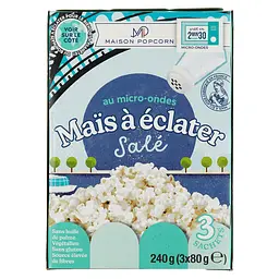 Попкорн Natais Maison Popcorn, солоний, 240 г (805929) - мініатюра 2