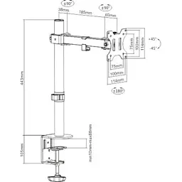 Кронштейн Brateck LDT12-C011 - мініатюра 2