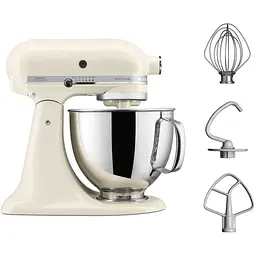 Планетарний міксер KitchenAid Artisan 4.8 л кремовий (5KSM125EAC) - мініатюра 4