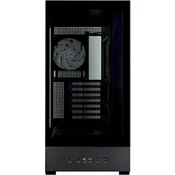 Корпус Zalman P40 DS Black Mid Tower без БЖ для ATX / Micro ATX / Mini ITX 1xType-C / 2xUSB 3.0 макс. CPU - 165 мм / VGA - 420 мм 4x120 мм ARGB бічна та передня панелі із загартованого скла LCD екран (CPU / GPU / Time) - мініатюра 4