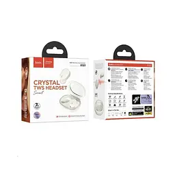 Бездротові навушники Hoco EQ3 Smart true wireless BT headset Milky білі (6931474798572) - мініатюра 5