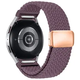 Ремінець для Samsung Galaxy Watch 7/FE/6/6 Classic/5/5Pro/4/4 Classic, Braided Solo Loop, фіолетовий, нейлоновий, текстильний, плетений, еластичний змінний браслет для смарт-годин, ArmorStandart (ARM86838)