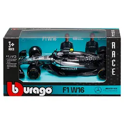 Автомодель Bburago Mercedes AMG F1 W16 Petronas 2025 в асортименті (18-38237) - мініатюра 8