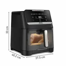 Tefal Мультипіч Tefal Easy Fry Silence XXL, 1800Вт, чаша-7, сенсорне керув., 10 програм, з віконцем, пластик, чорний - мініатюра 5