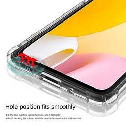 TPU чохол GETMAN Ease logo посилені кути Full Camera для Xiaomi 12 Lite Безбарвний (прозорий) - мініатюра 3