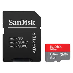 Карта пам'яті SanDisk 64GB microSD Class 10 A1 R-140 (SDSQUAB-064G-GN6IA)