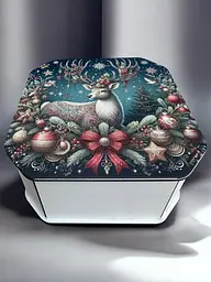 Подарункова коробка квадратна (ХДФ) 29x29x10 см. №6