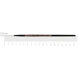 Пензель синтетика лайнер MOON 1203RL №4 коротка ручка Rosa