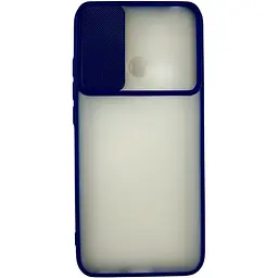 Бампер Totu Slide Camera Matt Case Xiaomi Redmi 10A Dark Blue - мініатюра 2