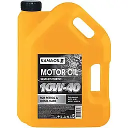Автомобільна моторна олива KAMA Ойл 10W-40 5л 3504/укр