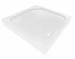 Набір Lidz Душова кабіна Wawel SC90x90.SAT.LOW.GR, квадратна, скло тоноване 4 мм + Душовий піддон Kapielka ST90x90x14 - мініатюра 9