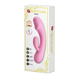 Вібратор-кролик Pretty Love Ron 17.5 см рожевий - мініатюра 6