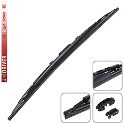 Щітки склоочисника каркасні зі спойлером VOIN 28"-700мм (TP605SWS-28") DRIVER