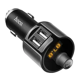 АЗП FM модулятор Hoco E19 (2USB 2.4А) Чорний / Сірий - мініатюра 4