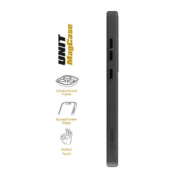 Чехол Samsung Galaxy S24 Ultra 5G (SM-S928), Unit MagSafe, черный, прозрачный, магсейф, противоударный, магнитный, панель-накладка с поддержкой MagSafe, с поддержкой беспроводной зарядки, TPU+PC, защита всего корпуса, ударопрочный - мініатюра 3