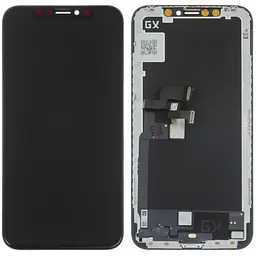 Дисплей iPhone X чорний, OLED, OEM Hard, GX