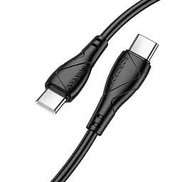 Кабель USB Borofone BX121 Type-C to Type-C 60W Чорний - мініатюра 2