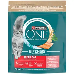 Сухий корм Purina One Sterilcat комплекс Bifensis з лососем для дорослих стерилізованих котів 750 г - мініатюра 2
