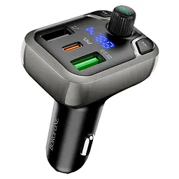 Автозарядний з FM-модулятором BOROFONE bc38 Flash Energy 2 виходи USB + Type-C PD 20W - мініатюра 5