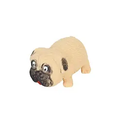 Дитяча іграшка тягучка-антистрес "Мопс" Bambi 105-22(White) розмір 8 см