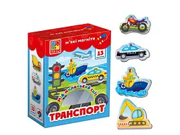 Набір магнітів VLADI TOYS "Мій маленький світ. Транспорт" VT3106-12 - мініатюра 2