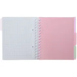 Зошит на пружині Buromax Pastel В5 (170x205) 120 аркушів 3 розділювачі бузковий (BM.24355912-26) - мініатюра 6