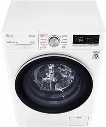 Пральна машина LG з фронтальним завантаженням F2V5HS1W, 7кг, 1200, A+++-20%, Пар, глибина 45см, Дисплей, Інвертор, Білий (F2V5HS1W) - мініатюра 8